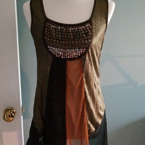 Buckle Tops - Buckle top metal shiny base colors sz MED